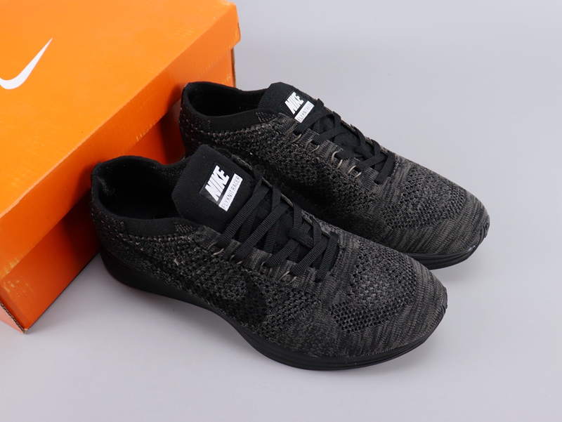 Nike Flyknit Racer Carbon Black Shoes - Click Image to Close